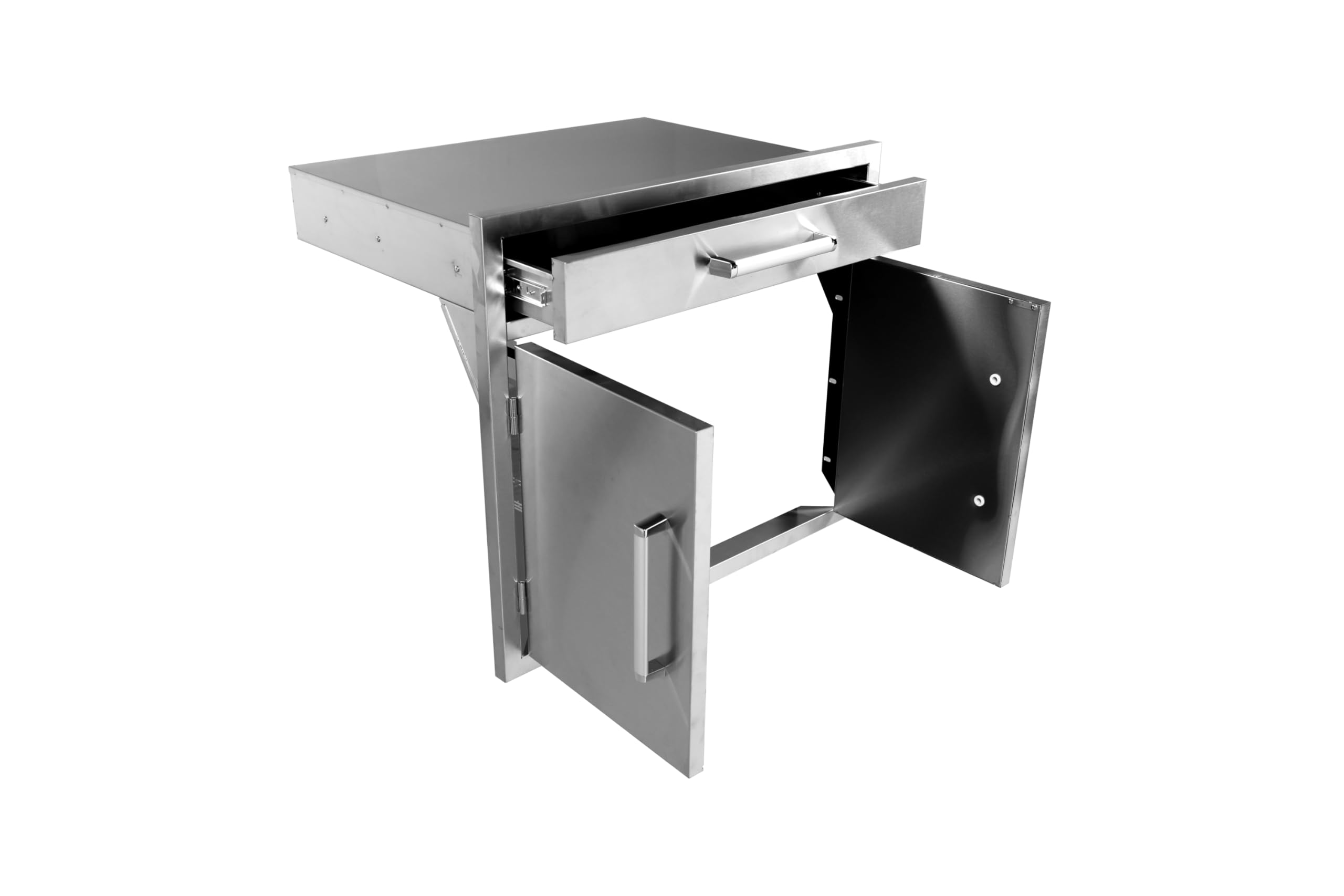 WHISTLER 30"x26"x21" Single Drawer and Double Door Combo, 30-Inch Outdoor Kitchen Stainless Steel Drawr