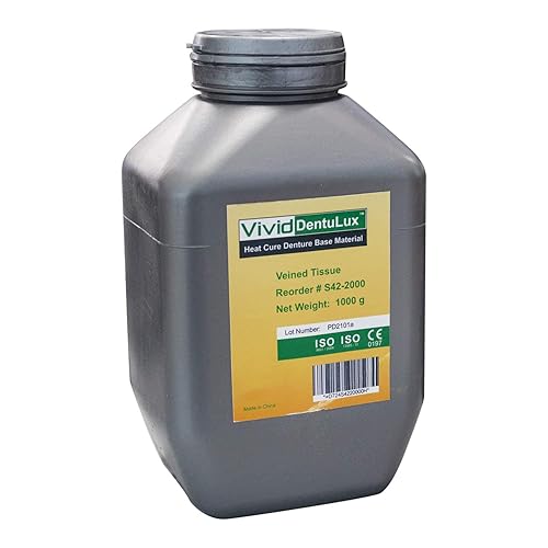 Polvo acrílico dental de los materiales base de la dentadura que cura el calor - 2.2 lbs