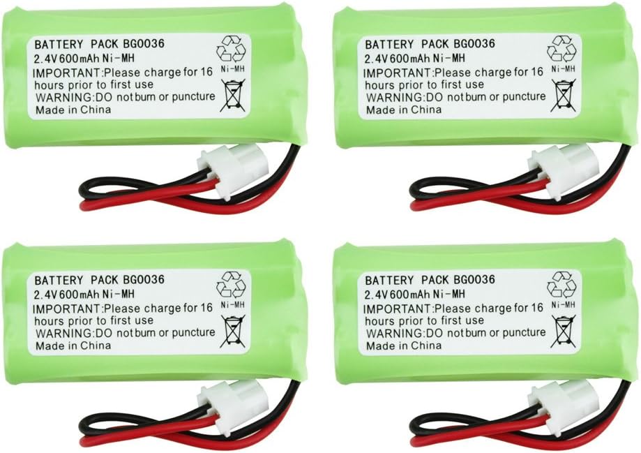3-Pack TRU9496 Replacement Batteries - 700mAh 3.6V NI-MH For Uniden Cordless Phones