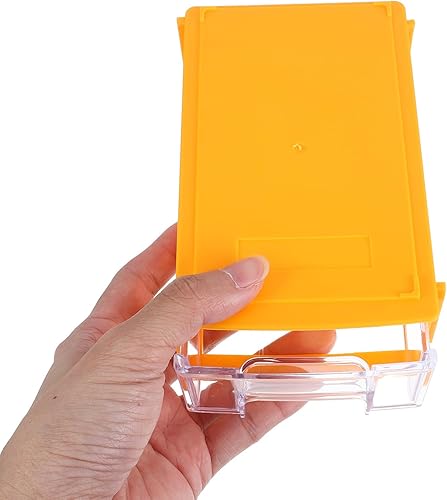 Miniatura 5 de Caja organizadora de cajones de escritorio modular apilable con múltiples contenedores de almacenamiento de plástico amarillo compacto para