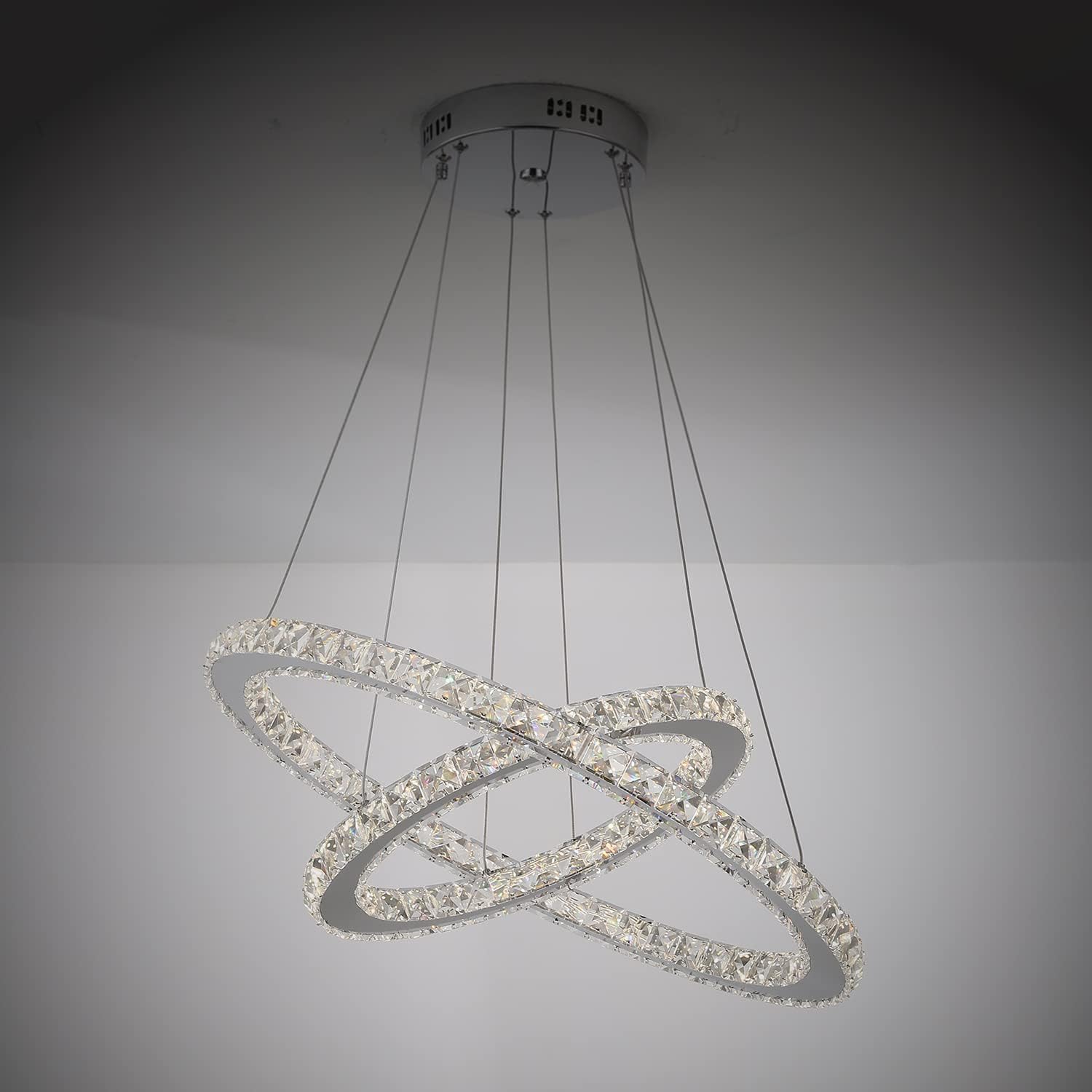 Chandeliers Ceiling Lights Tenlion Crystal Chandelier Padent Lamp Celling Light 40cm*60cm Neutral White
