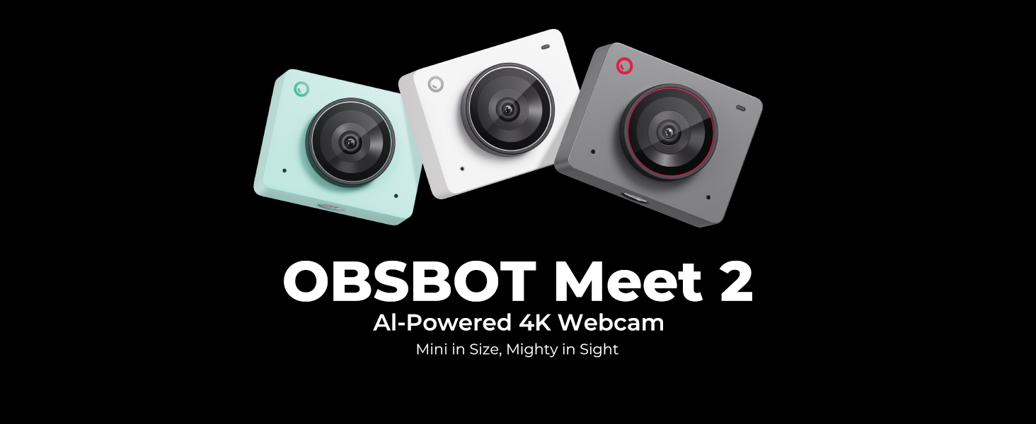 OSSBOT MEET 2 4K ウェブカメラ OBSBOT Meet 2 - AI-Powered 4K Webcam