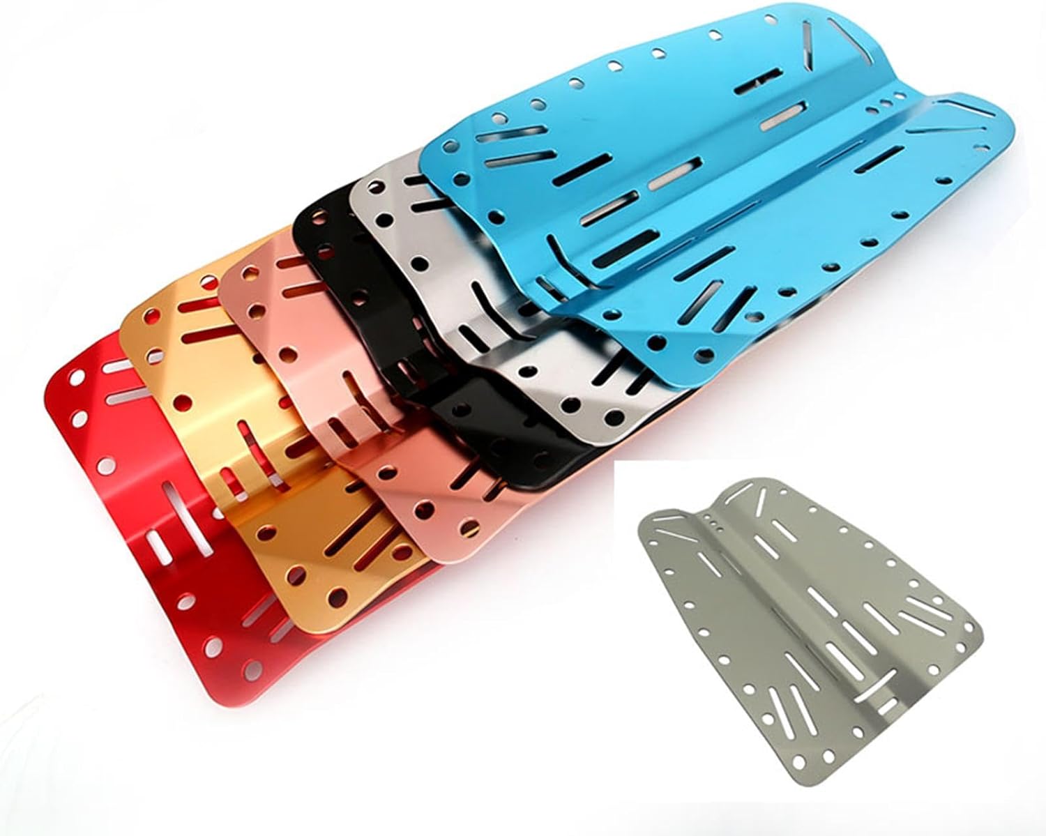 Diving Aluminum Backplate for Summer Diving & Travel Lightweight BCD Gear Scuba Diving Backplate Snorkeling Practical Dive Diving Buoyancy Supplies Underwater Tank Holder