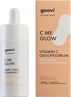 GOOVI C Me Glow Vitamin C Face Serum - Gesichtsserum für einen strahlenden Teint - antioxidativ & feuchtigkeitsspendend - 30ml