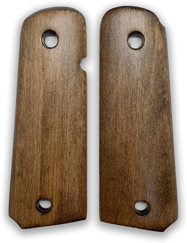 Miniatura 4 de Zib Grips, Agarres de madera 1911, accesorios 1911, agarres de corte de seguridad Ambi 1911, tamaño completo 1911, para Ruger, Colt, Kimber, Tauro y