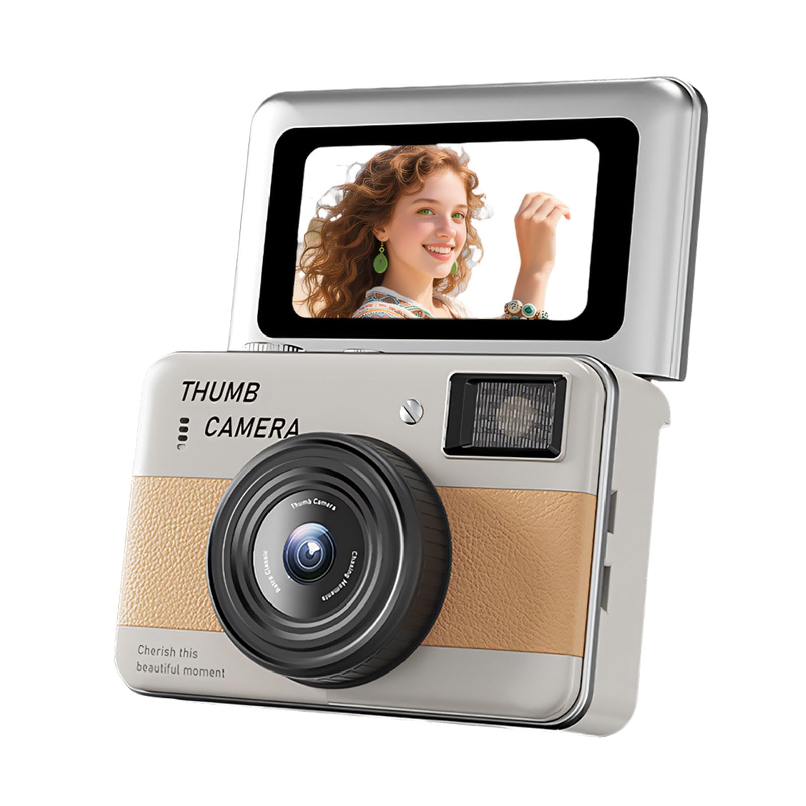 Llavero pequeña cámara digital con pantalla invertida para fotos perfectas 8