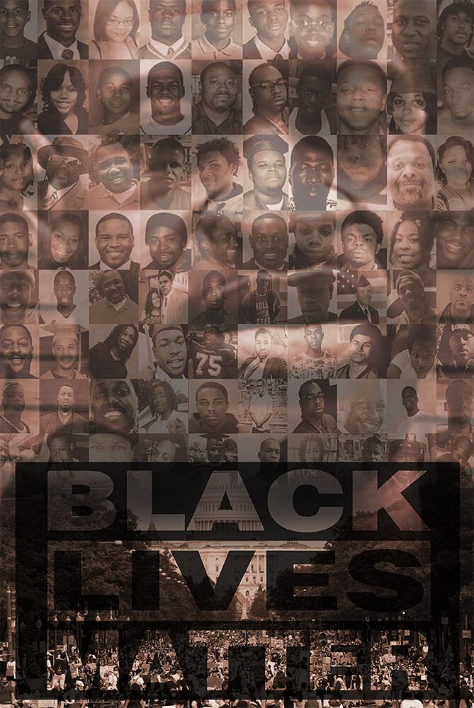 Picture Peddler Black Lives Matter Collage George Floyd Art Print Poster Image and Overall Size is 2
