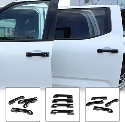 Miniatura 6 de Aunginsy Cubierta protectora de manija de puerta exterior de auto compatible con Toyota TundraSequoia 2022-2025, cubierta de embellecedor exterior