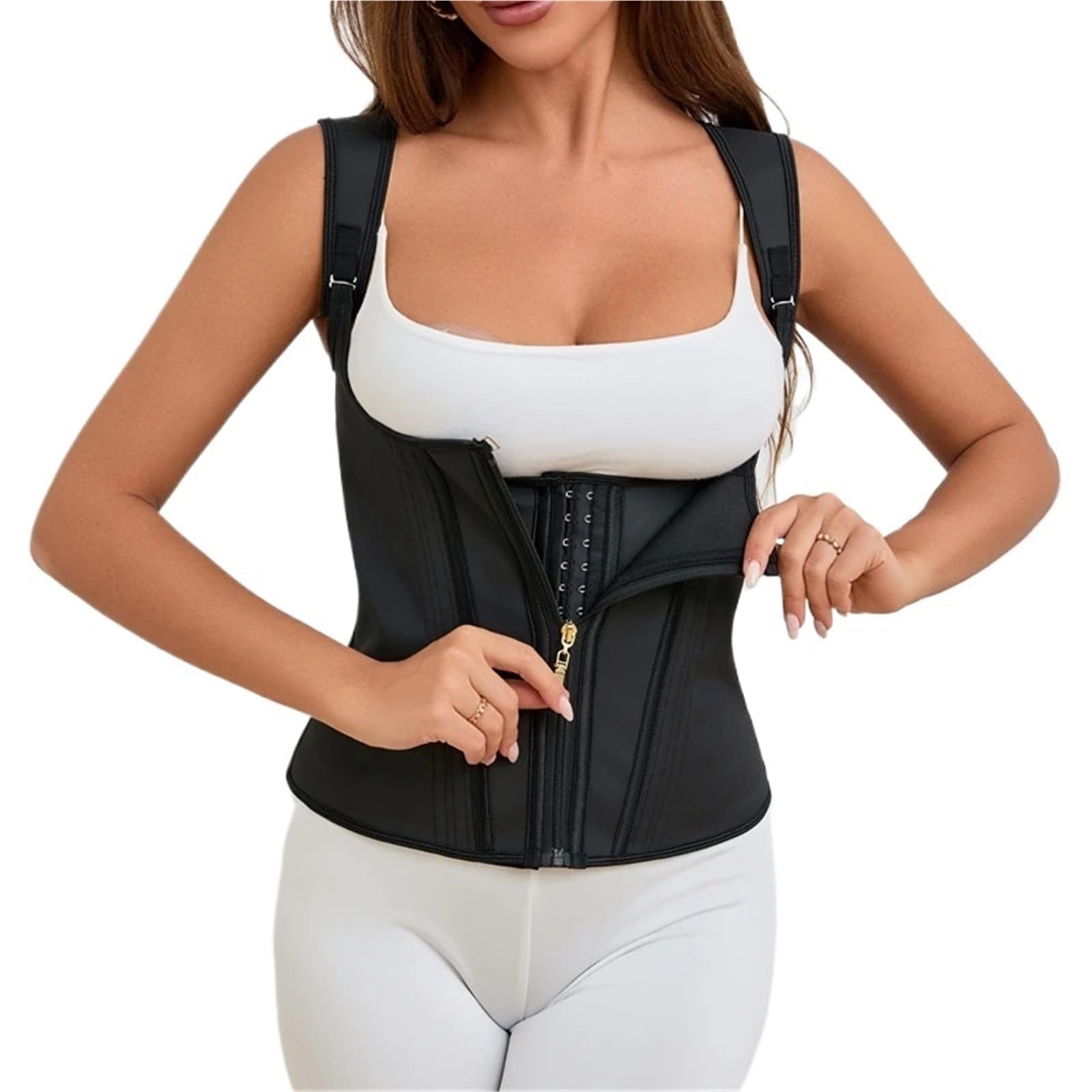 Fascia Addominale Dimagrante Guaine snellenti, Gilet Modellante, Corsetto, Cintura, Body Shaper, Maglietta da Allenamento Rosa per Addominali