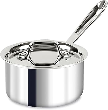 D3 Stainless Steel 1.5-Quart Saucepan with Pour Spouts - Thumbnail 3