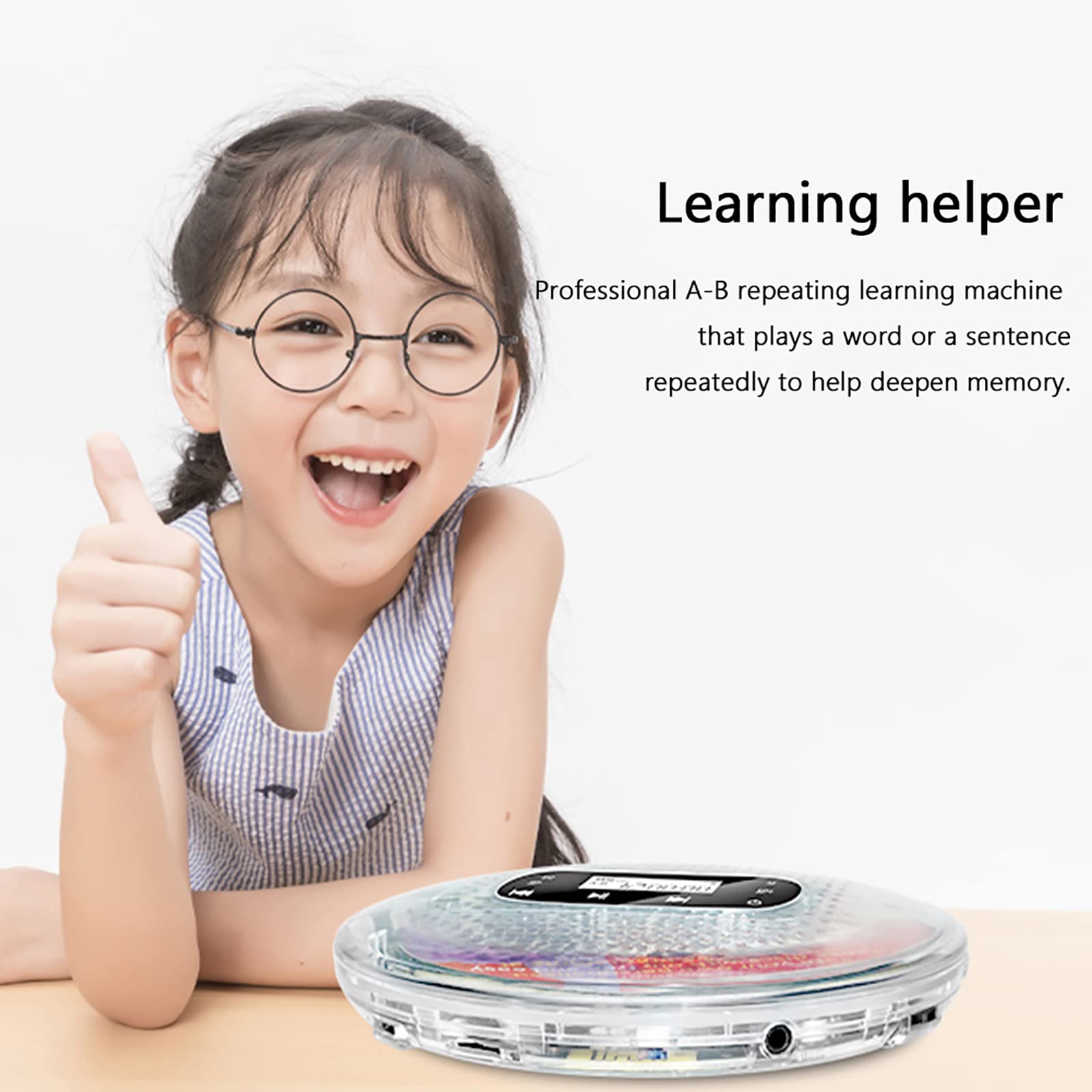 Amazon.co.jp: ポータブルCDプレーヤー、LEDスクリーン表示機能を備え