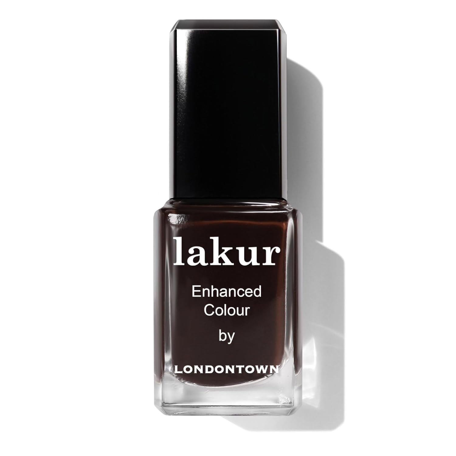 LONDONTOWN lakur Brown Nail Polish, Gel-Like Shine, Long-Lasting Color, Strengthens & Hydrates Nails, 0.4 Fl Oz