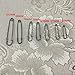 6PCS Super Safety Pins Bent Needle DIY Breastpin Shawl/Sweater Buckle for Blankets Crafts Knitted Fabric Skirts (3Inch(75MM))(Color Random)