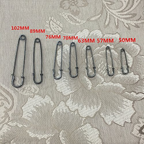 6 Spille A Teschio Nero - Spille Di Sicurezza In Lega Di Zinco Per Abbigliamento