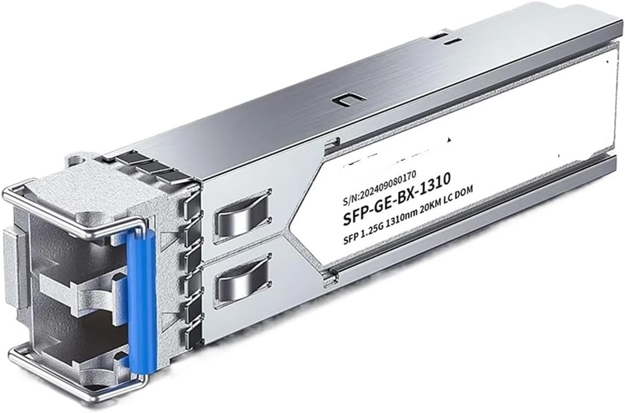 1.25G LC SFP Single Mode Duplex Fiber Optic Module LC Gigabit SFP Fiber Transceiver Module 1000 Base LX 1310nm Up to 20km DDM(3 pcs)