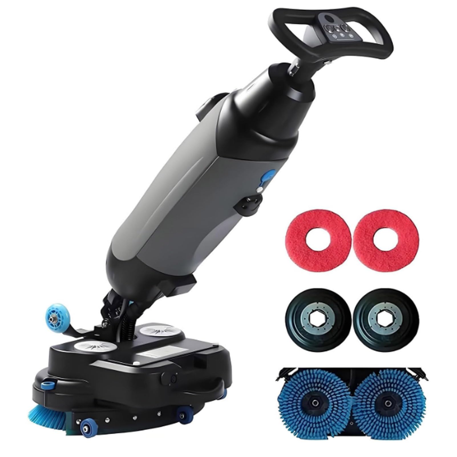 Lavapavimenti senza fili, larghezza 43 cm, ideale per pavimenti piastrellati di casa, bagno e ufficio.