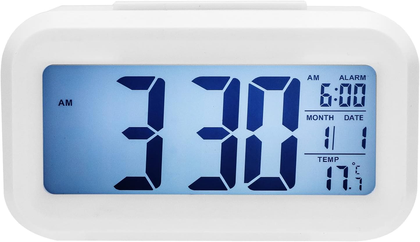 Youyijia Backlit Digital Alarm Clock Bedside Alarm Clock Battery