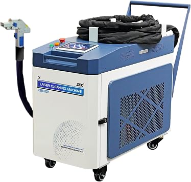 US Stock 2000 W Laser Rust Removal Machine 300mm Wide Scan 220V Laser Cleaning Machine with IoT Continous Laser Cleaner Laser Rust Remover for Metal Rust Oil Paiting Coating Graffiti