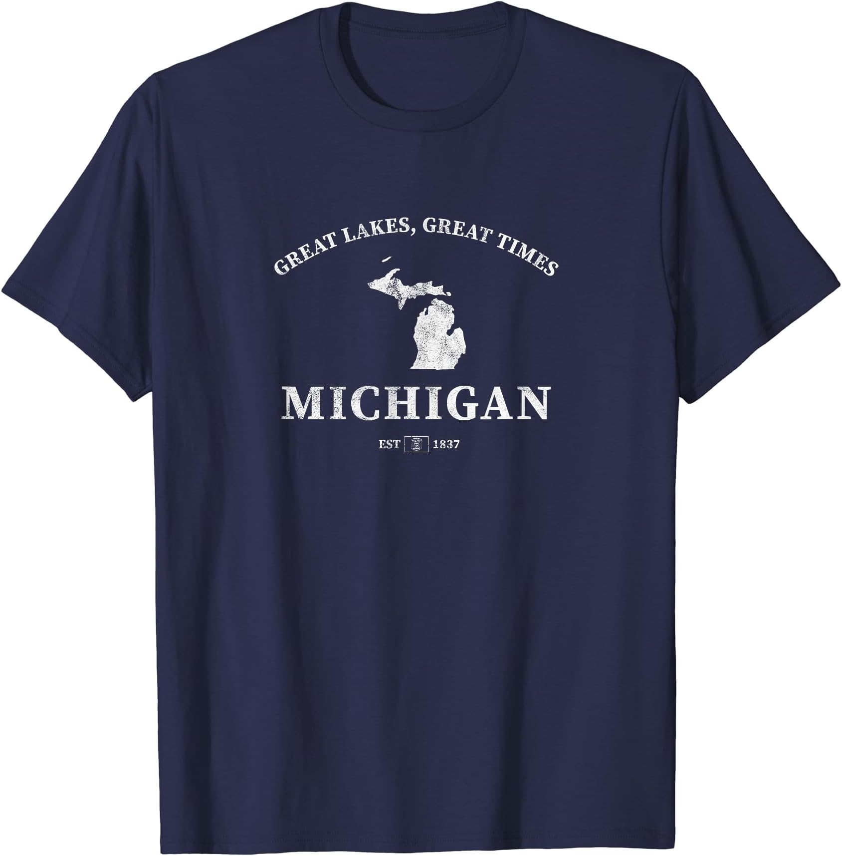 J. WalkerMichigan Great Lakes, Great Times T-ShirtOEKO-TEX STANDARD 100