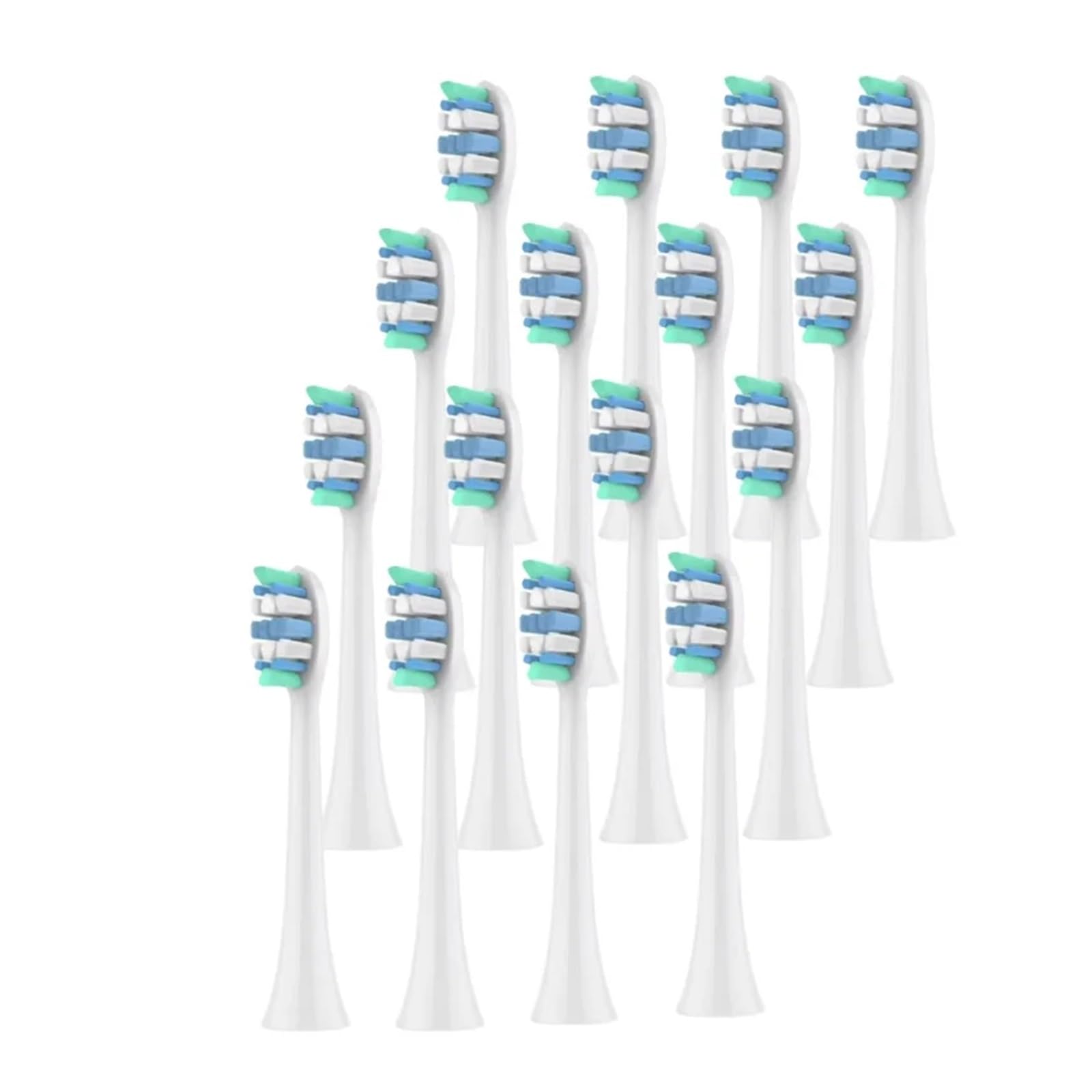 Cabezales de cepillo dental, compatible con Sonicare, 1100 2100 4100 4300 | 5100 5300 6100 6500 cabezal de cepillo electrico(16pcs)