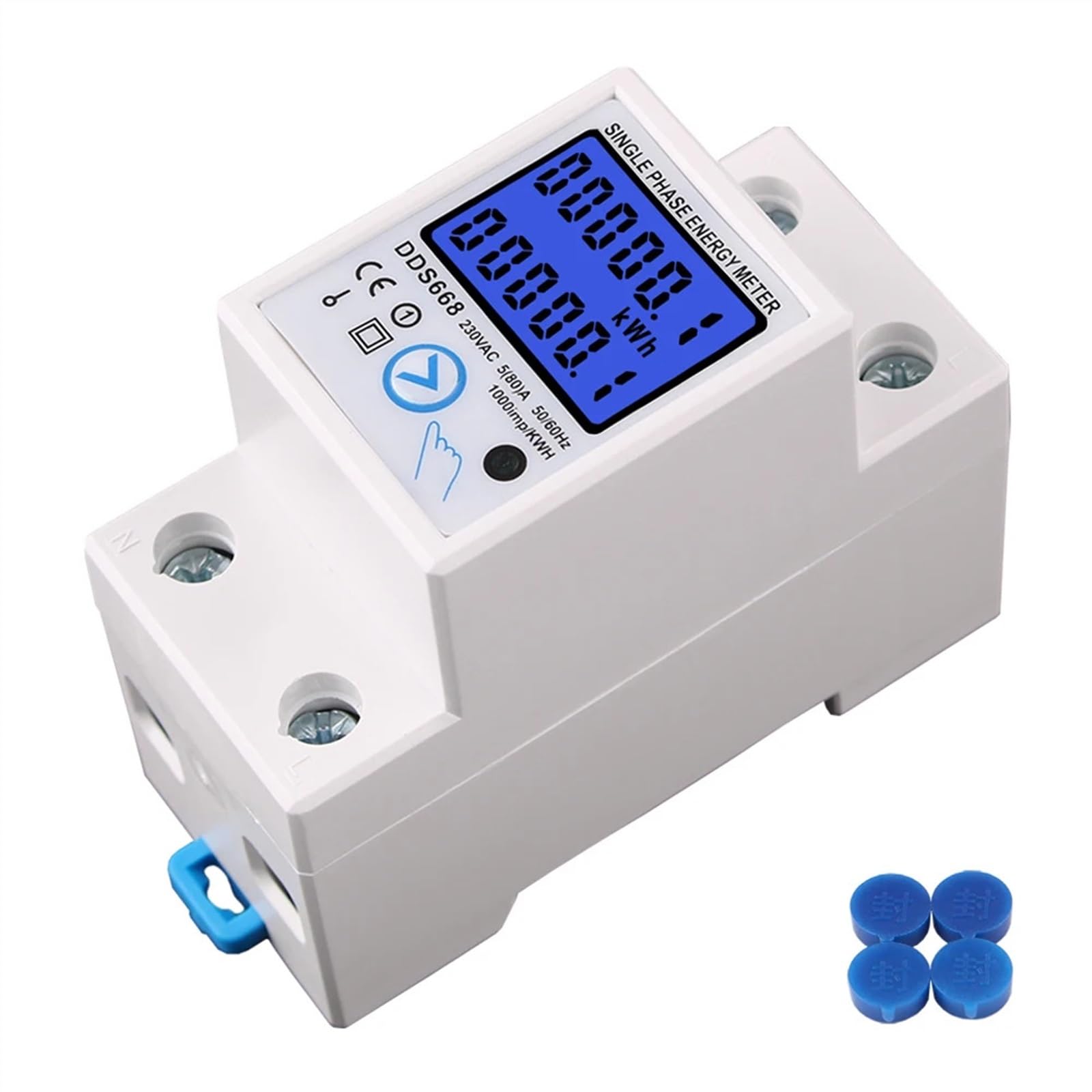 Cyfrowy licznik energii LCD jednofazowy napięcie 120 V 230 V AC 5 (80) A DDS668 (120 V)