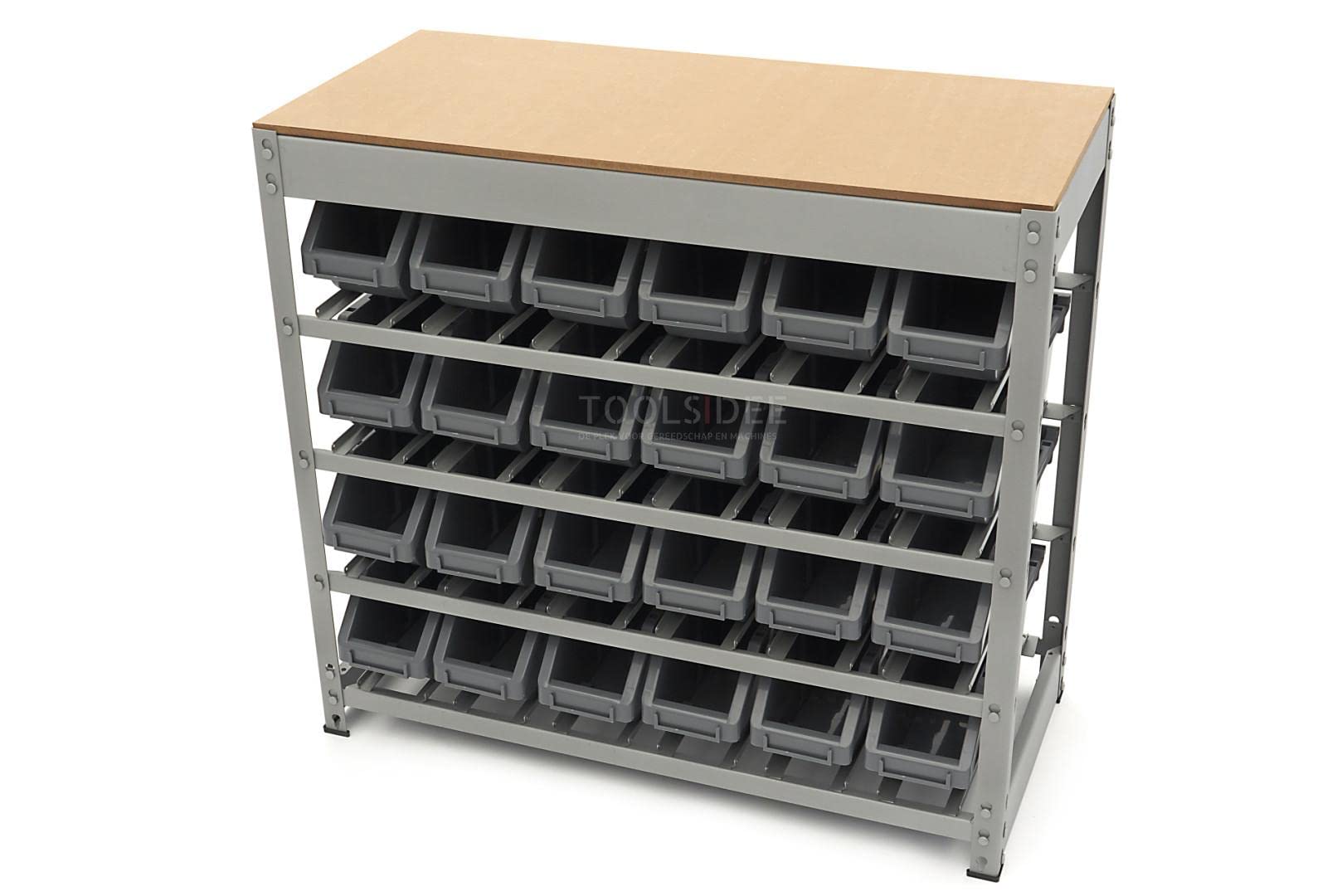HBM-Schrank, Lager, Regal mit 24 Lagerkästen