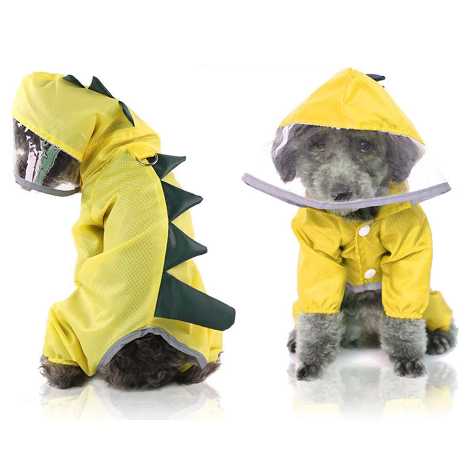 Chaqueta impermeable de doble capa para perros pequeños que odian mojarse 8