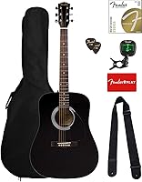 Vista 1 de Fender - Paquete de guitarra acústica tipo Dreadnought, con funda
