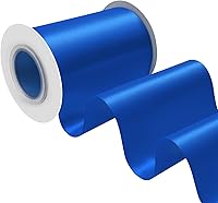 Vista 143 de Cinta de satén rosa polvoriento de doble cara, 3/8 pulgadas x 50 yardas, cintas de poliéster rosa polvoriento para envolver regalos, cinta de tela