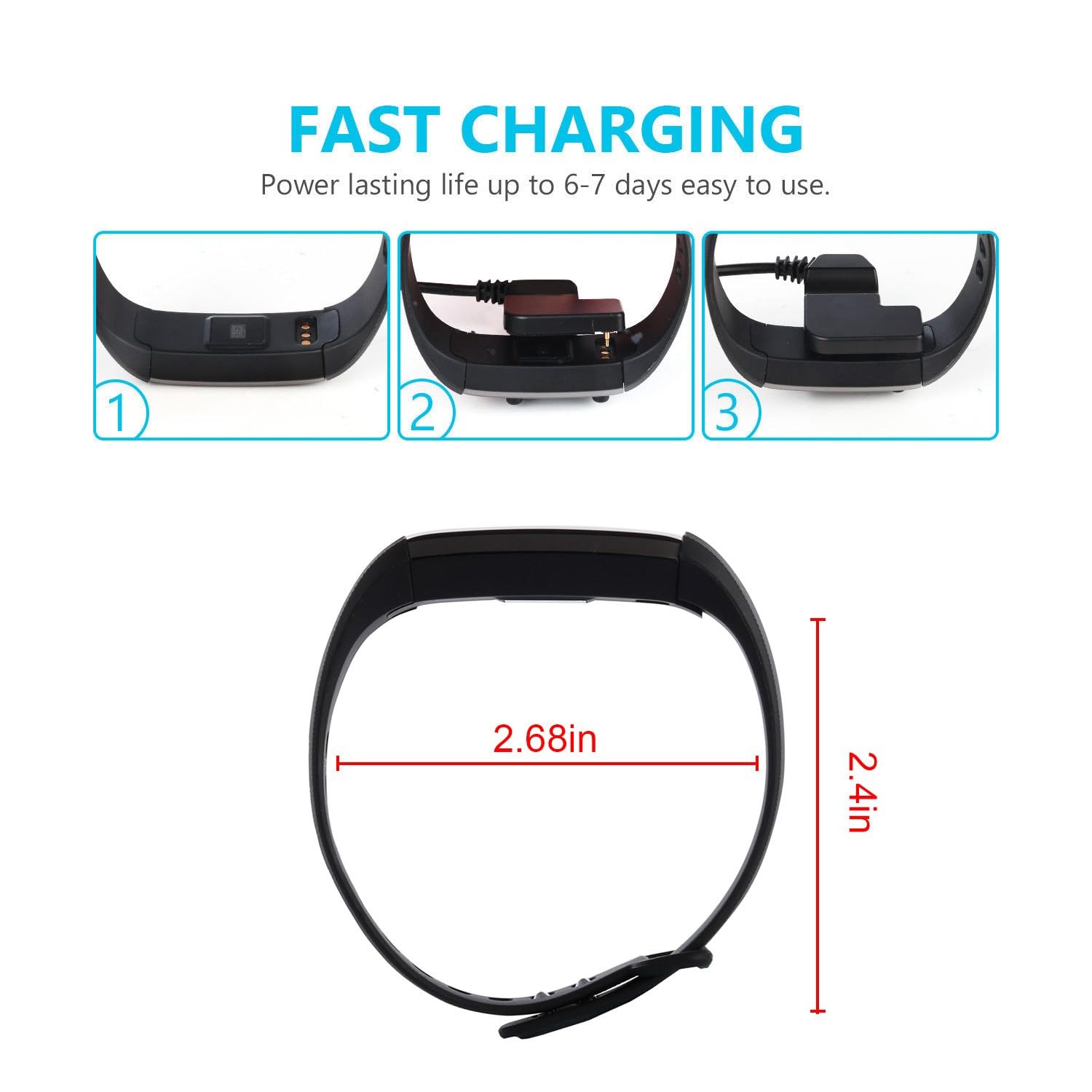 Sport Attività Sleep Tracker Frequenza Cardiaca Fitness Pedometro Bracciale Smart Watch