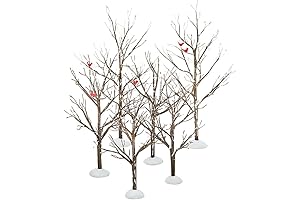Set of 6 Bare Branch Trees Accessory Figurines