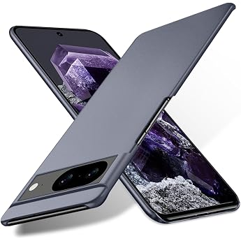 Bastmei Case for Google Pixel 8 Ultralight Ultra Thin Scratch-Resistant Non-Slip Camera Protection Matte Texture Hard PC Mobile Phone Case Cover for Google Pixel 8 Grey