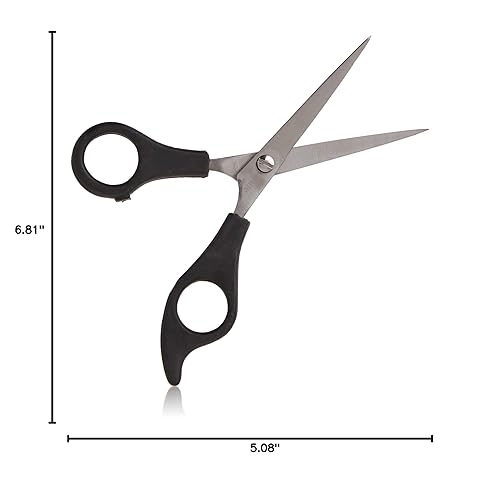 Miniatura 5 de Diane Tijeras de narciso  Tijeras de corte de pelo para salón, barbería o en casa  Pequeñas  5 pulgadas  Negro  D599