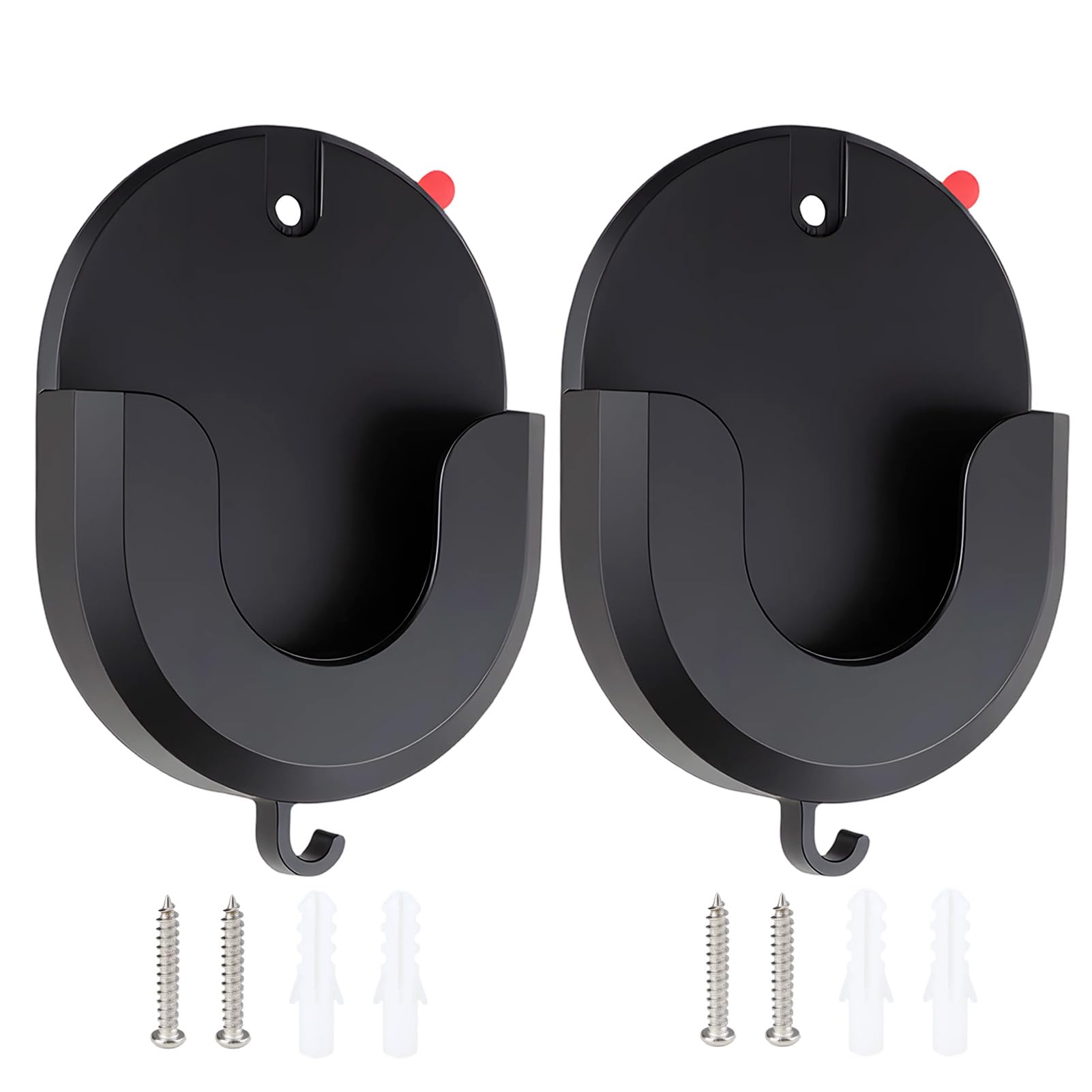 2Pack for Blink Outdoor Camera Mount No Drill Ring Camera Adhesive Wall Mount Tape Holder Stand for Blink Mini/Mini2/Outdoor 4/3,Ring Indoor Cam(1st/2nd Gen), Screws Included, Black