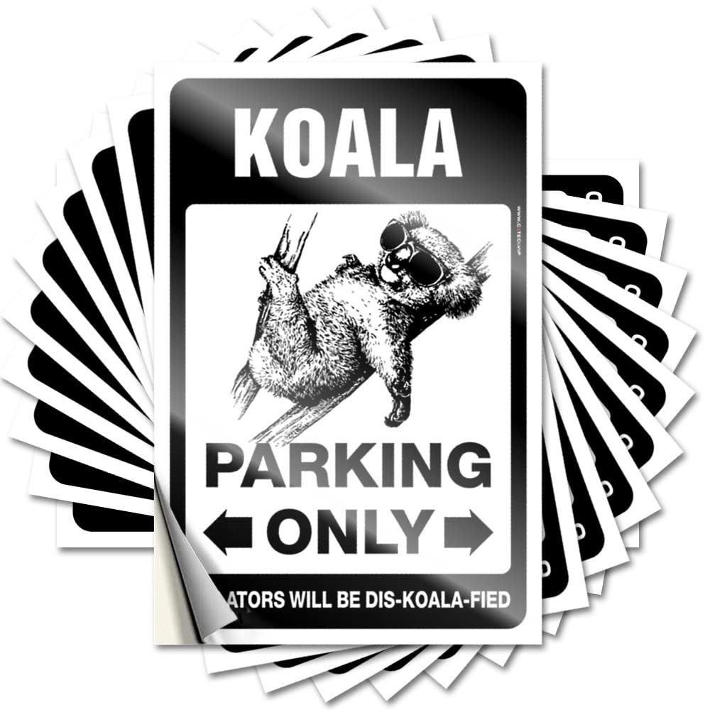 Heavy Decals, Camper Van Accessories Hard Koala Parking Only | Funny Quote Long Decals(6X9CM)