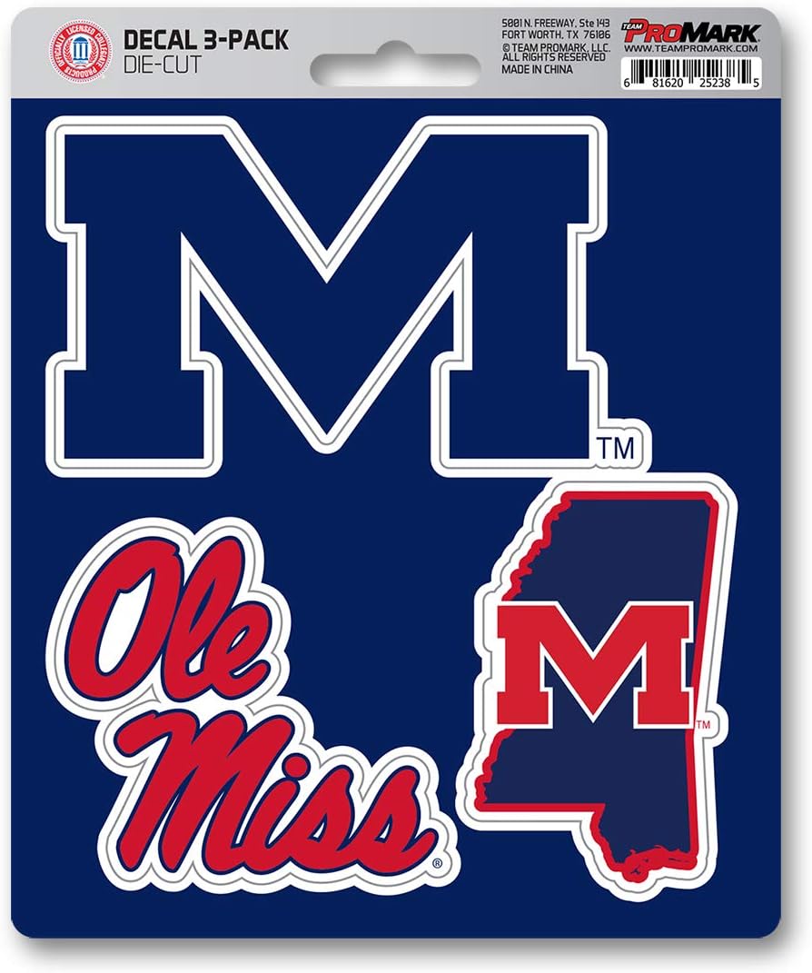 FANMATS NCAA Mississippi Old Miss Rebels Team Decal