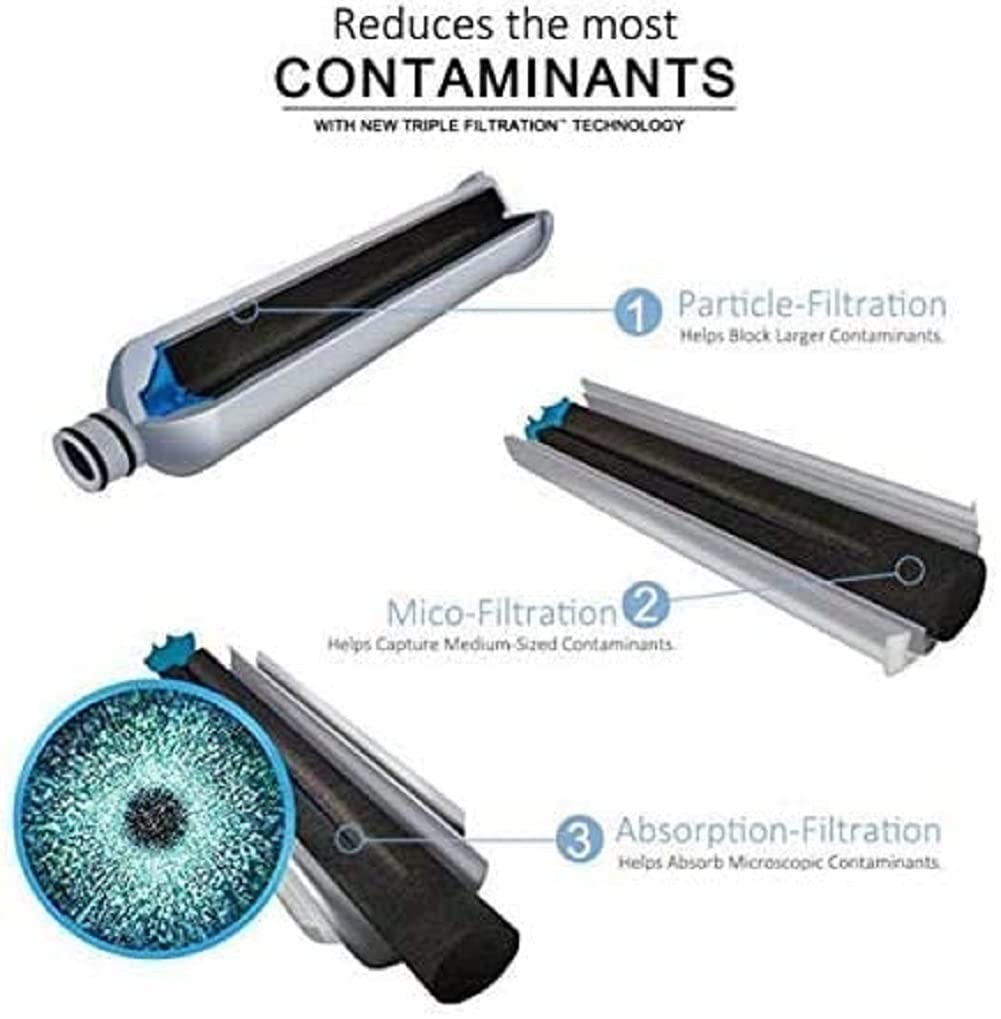 Filtro acqua frigorifero 9690, compatibile per kenmore 9690, 46-9690, 469690 Filtro acqua frigorifero bianco (confezione da 2) …