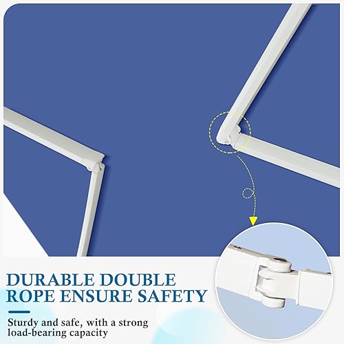 Miniatura 5 de Toldo retráctil de 13,1 x 8,2 pies, para patio, refugio al aire libre con manivela y poliéster, resistente al agua, para patio, balcón, tienda,