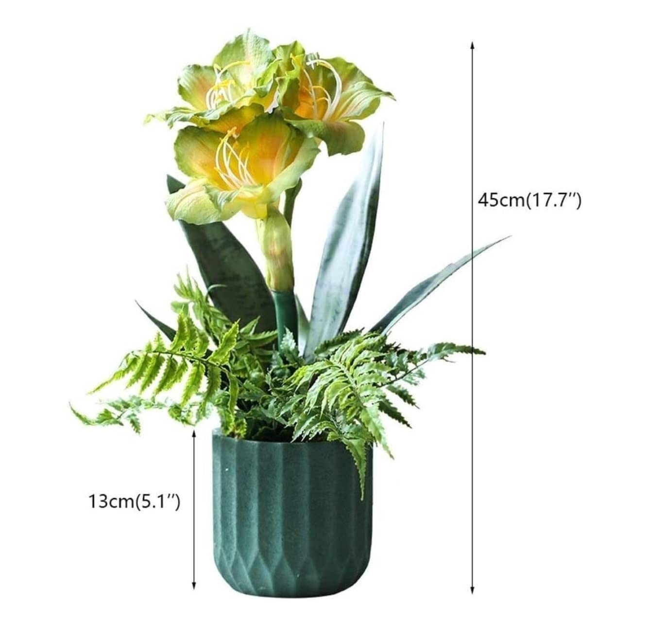 Künstliche Blumen Wunderschöne Künstliche Blumen, Moderne, Einfache, Künstliche Blumen, Hippeastrum-Vasen-Set, Heimdekoration Künstliche Blumen wie Echt