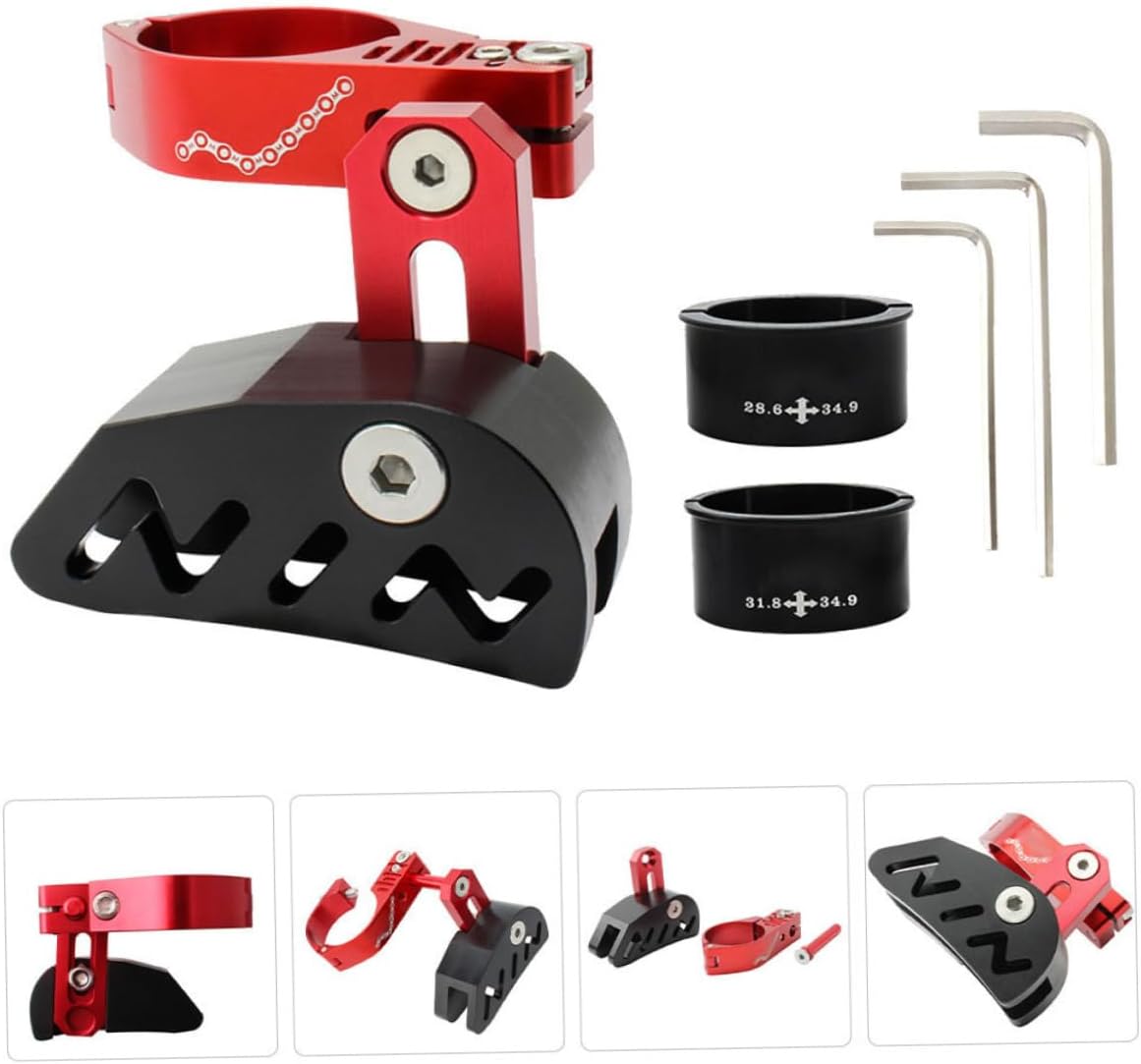 1Set Folding Chain Tensioner with Positive Negative Teeth Stabilizer for Mountain Bike Lightweight Chain Guide Prevents Chain Drop Durable Sturdy Design