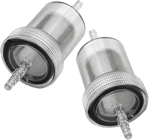 Miniatura 8 de YehVeh Paquete de 2 filtros de combustible diésel en línea reutilizando filtros en línea de malla inoxidable lavables desmontables, repuesto para