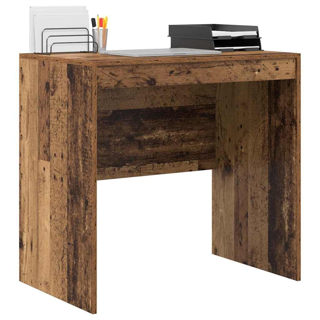 vidaXL Desk Old Wood 80 x 50 x 76 cm, Compact Desk, Modern Style, Ergonomic Workspace, Functional Writing Table, Durable Indoor Furniture for Small Rooms