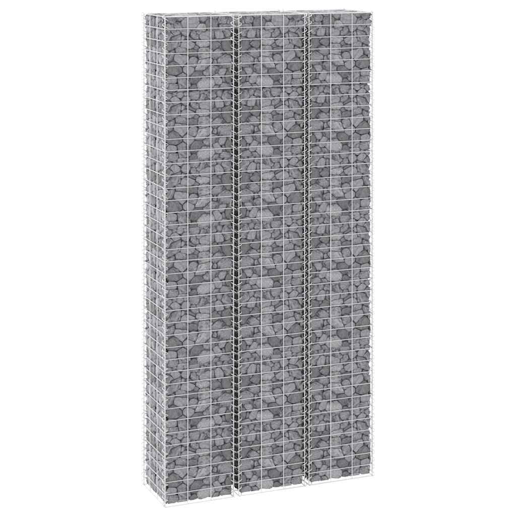 Lumanois Fioriere Rialzate a Gabbione 3 pz 30x30x150 cm in Ferro, Casa e Giardino,Prato e giardino,Giardinaggio,Vasi e fioriere, 16.85kg-151250