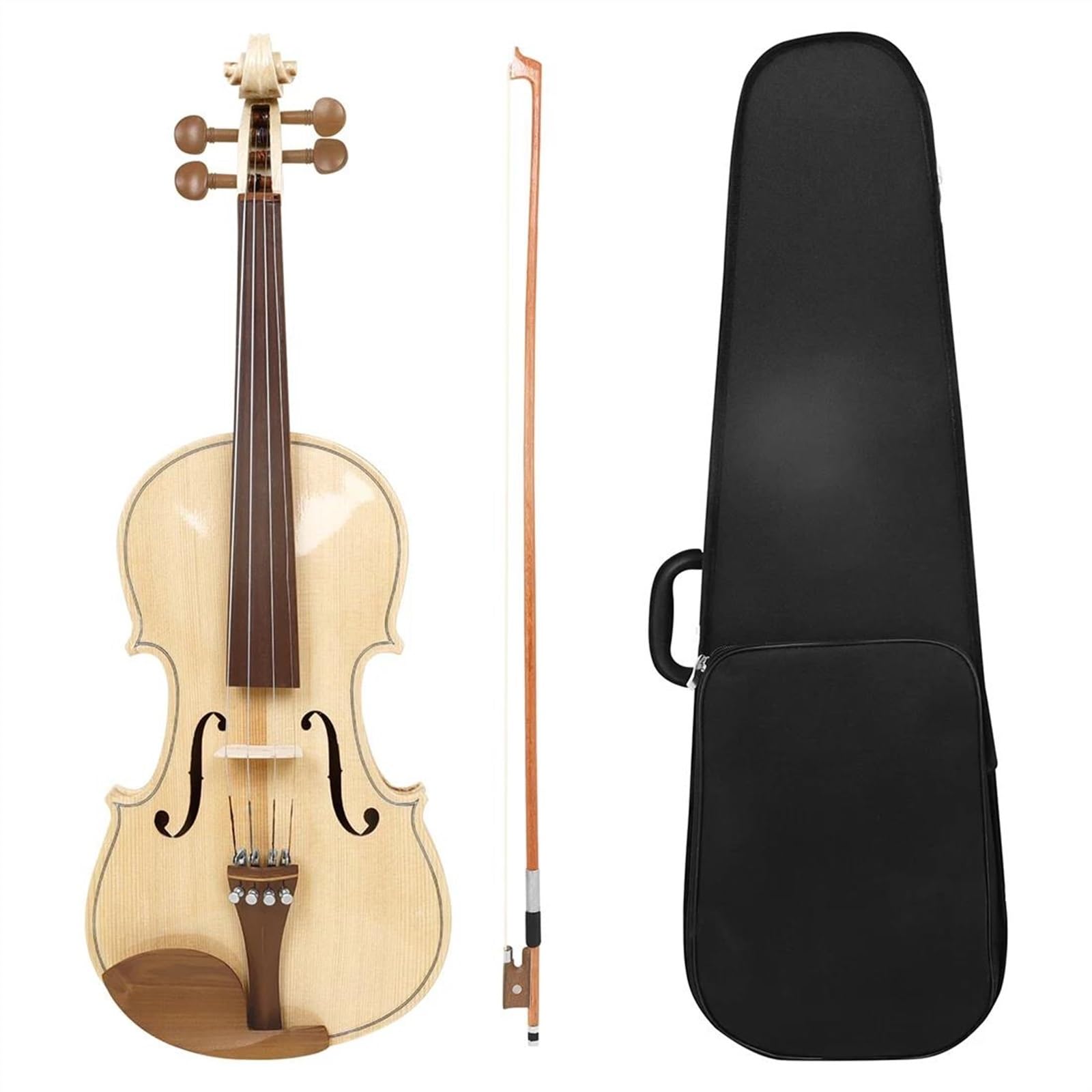 Violine 4/4 Violine Ahorn Violine Set Mit Koffer Bogen Violine Für Anfänger(Violin)