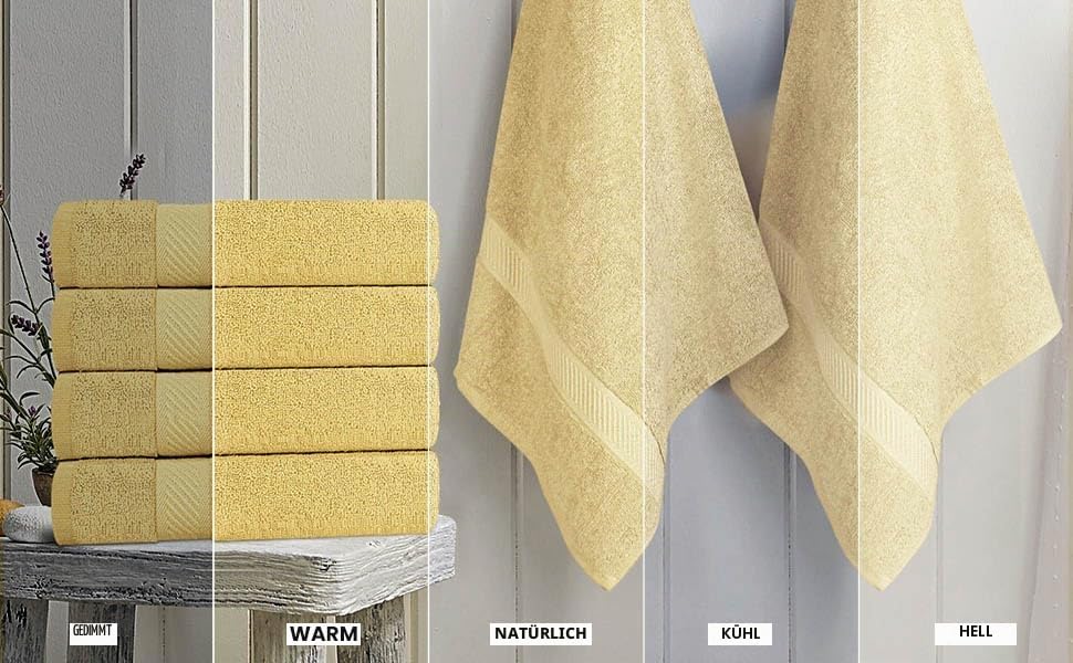 Utopia Towels Badetücher, 61 x 121 cm, 6er-Pack – Ansicht 3