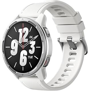 Smartwatches Global Version Watch S1 1.43" AMOLED Bluetooth Phone Calls Men Women (Color : White N Red Strap)