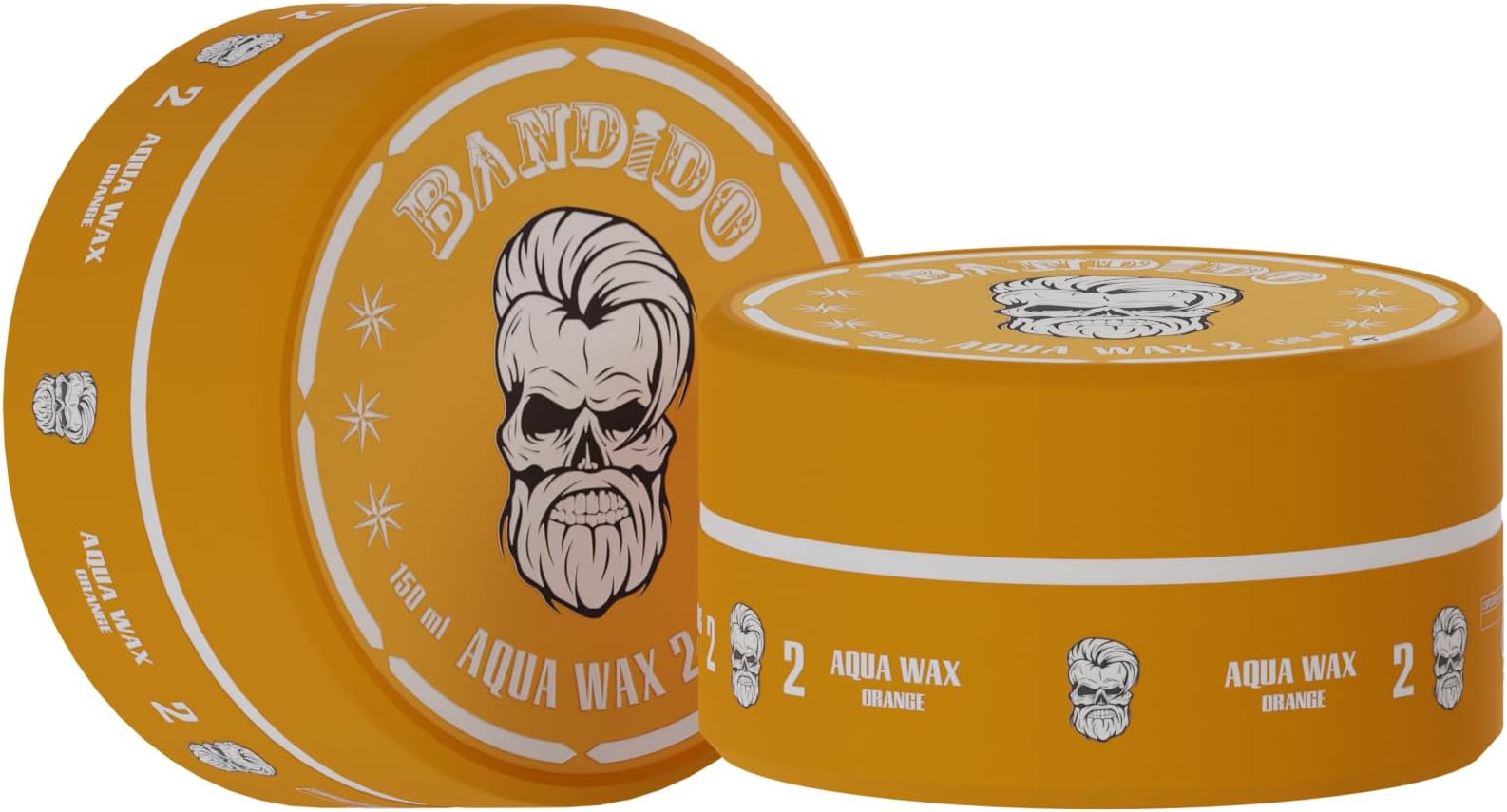 Bandido Hair Styling Aqua Wax 150 ml | Tutti Frutti Scent | Shine Look | Strong Hold | No 2 Orange Aqua Wax