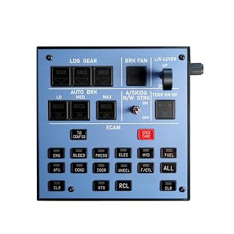 DAOYU Flight Simulator A103 A32X/A31X/A350/XECAM Home Cockpit Landing Gear Indicator Integrated Panel for MSFS 2020/2024, Windows Flight Simulator Accessory