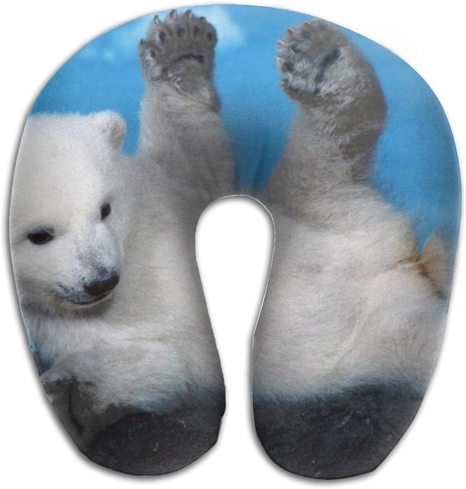 Comfortable Travel Pillow, Master Neck Pillow, A Baby Polar Bear Memory Foam Pillow For Travel, Home, Neck Pain