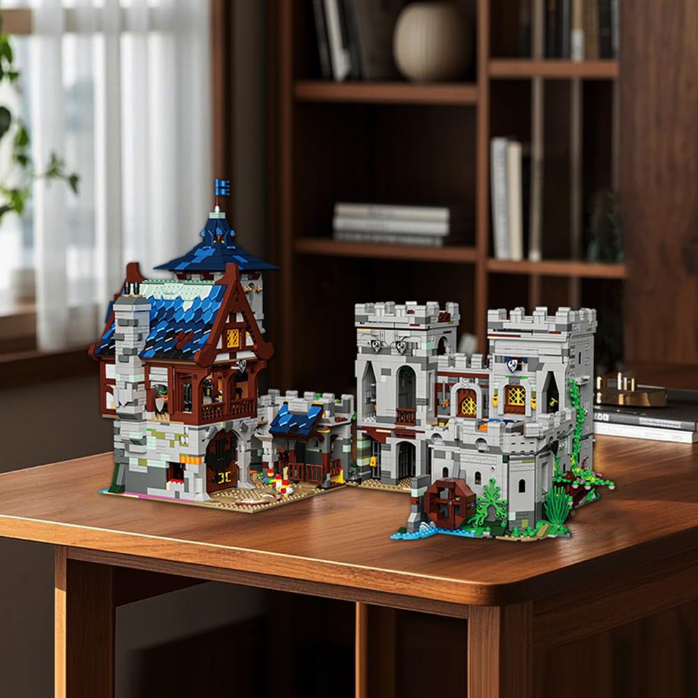 Kit de construcción medieval del castillo forestal, casa de arquitectura modular MOC, bloques de construcción de 6959 piezas, un regalo de juguete adecuado para adultos para exhibir y